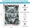 Diamond Painting Kits for Adults, Wolf 5D DIY Diamond Art Kits Full Drill Diamond Dots for Gift Wall Decor and Relaxation Gem Arts 12x16 inch